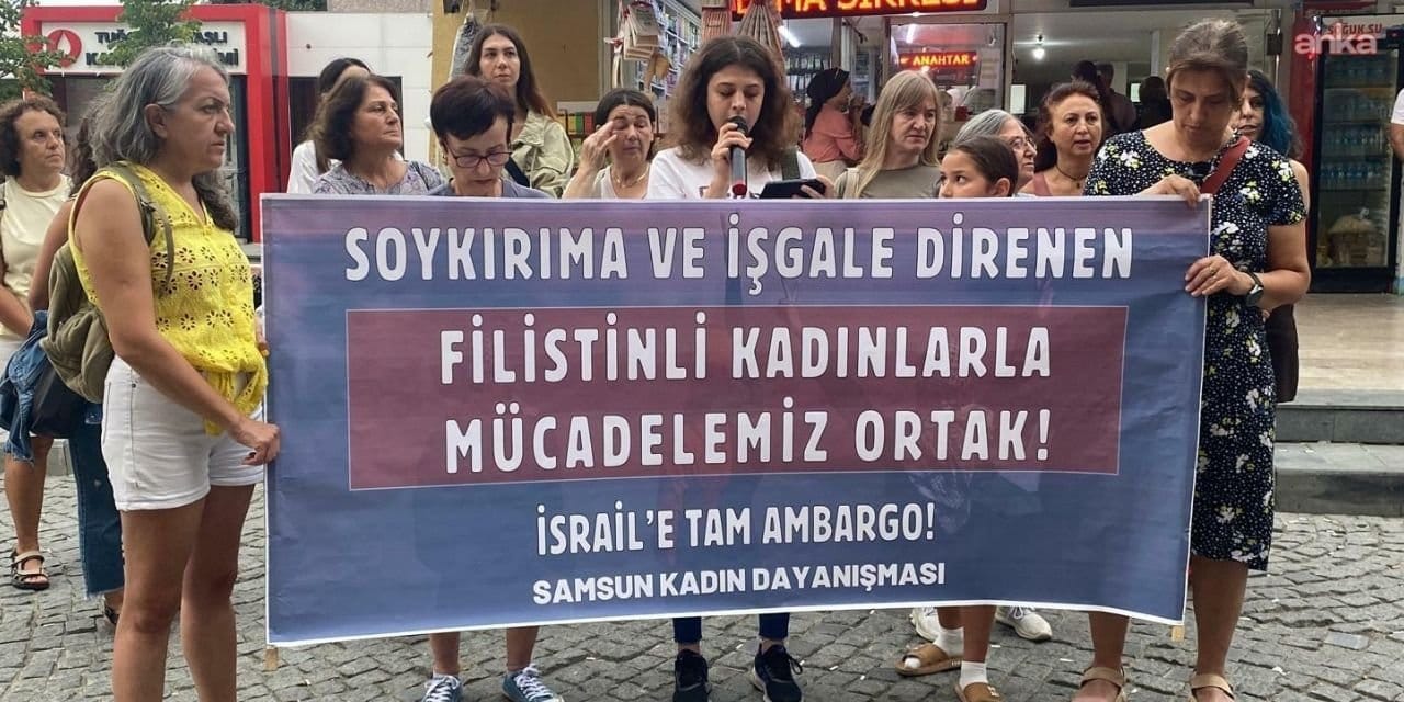 samsunda kadinlar eylem yapti israile ambargo istedi nOQ2SPdM