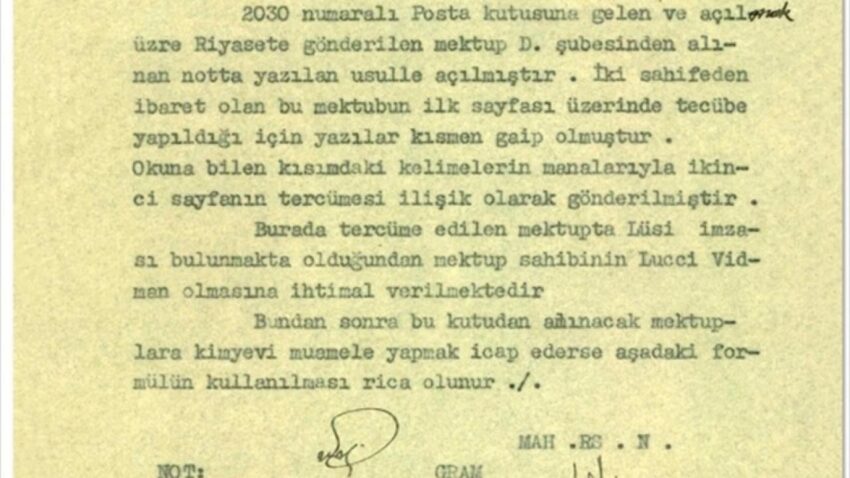 Mit gizli yazismalarin desifre edilmesine iliskin tarihi belgeyi paylasti HFicW9ai